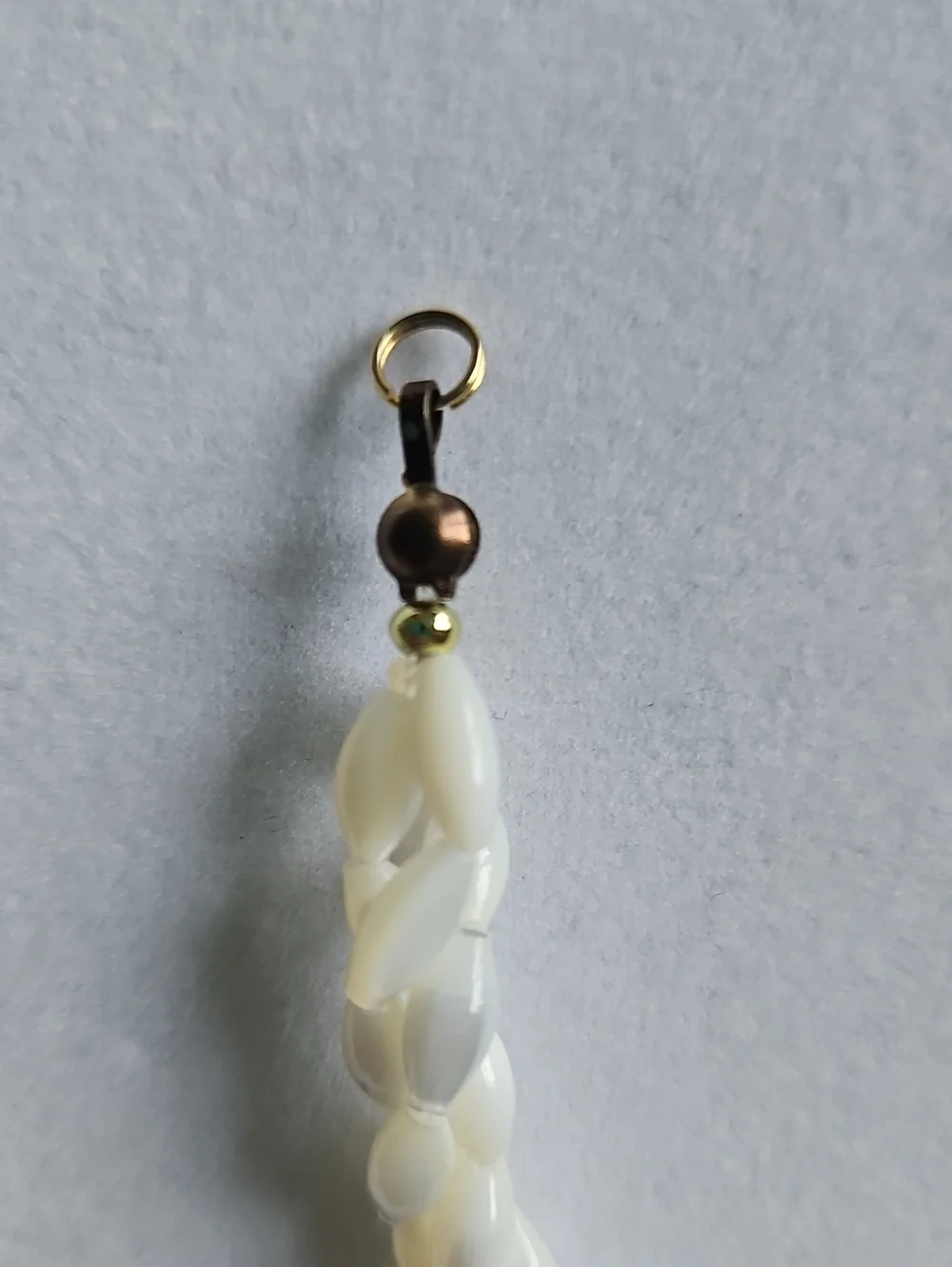 Vintage Mother of Pearl, Coral and Jade Bracelet